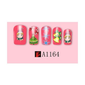 Set de Stickers Ongles No&euml;l 02 (12 feuilles)