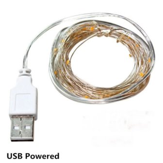 Guirlande lumineuse pour ornements / couronnes de peinture au diamant (1 m&egrave;tre USB)
