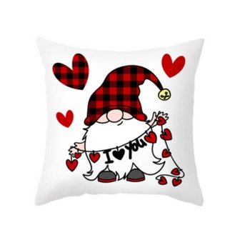 Taie d&#039;oreiller d&eacute;corative Gnomes / Gnomes 03 (45cm) - Saint Valentin - F&ecirc;te des M&egrave;res