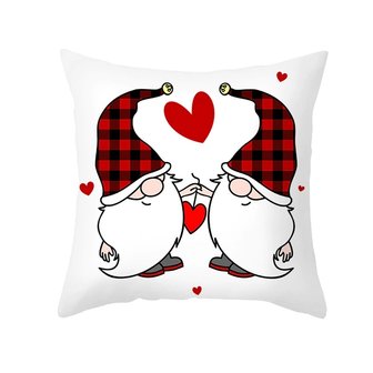 Taie d&#039;oreiller d&eacute;corative Gnomes / Gnomes 04 (45cm) - Saint Valentin - F&ecirc;te des M&egrave;res