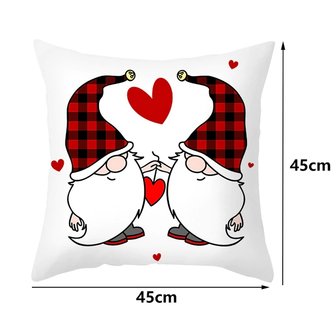 Taie d&#039;oreiller d&eacute;corative Gnomes / Gnomes 04 (45cm) - Saint Valentin - F&ecirc;te des M&egrave;res