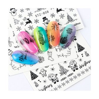 Nail Sticker Set No&euml;l 04 (30 feuilles)