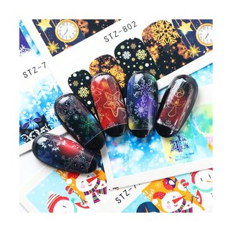 Nail Sticker Set No&euml;l 04 (30 feuilles)