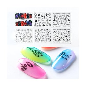 Nail Sticker Set No&euml;l 04 (30 feuilles)