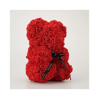 Ours aux algues avec n&oelig;ud Rouge 25cm (CONSEIL Saint Valentin / F&ecirc;te des M&egrave;res)