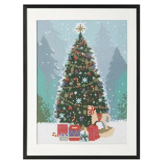 Grafix Diamond Painting Sapin de No&euml;l 30x40cm - Rond