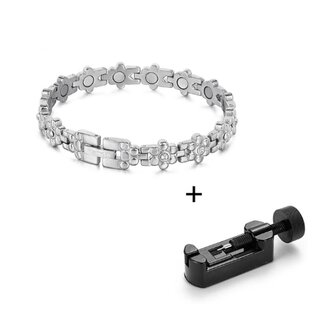 Bracelet Magnetic Steel (femme) Julia Couleur argent