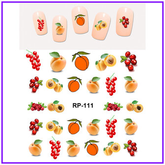 Ensemble d&#039;autocollants pour ongles Fruit 02 (150 autocollants)