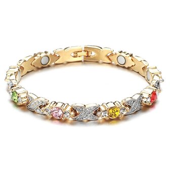 Bracelet Magnetic Steel (femme) Aby or color&eacute;