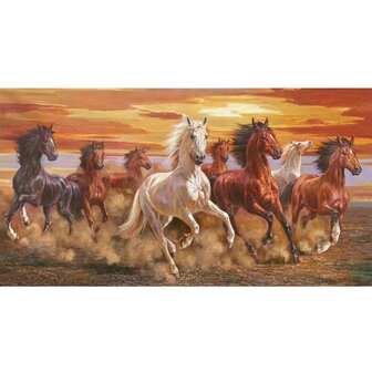 Diamond Painting Running Horses 01 (taille et forme des pierres au choix)