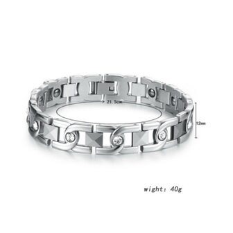 Bracelet Magn&eacute;tique Acier (femme) Katy 02 (12mm)