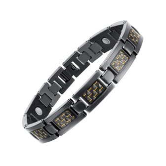 Bracelet Titane Magn&eacute;tique (homme) Noah Jaune