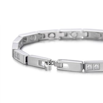 Bracelet en acier magn&eacute;tique (femme) Emmy (couleur argent)