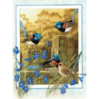 Diamond Painting Schilderachtige vogels