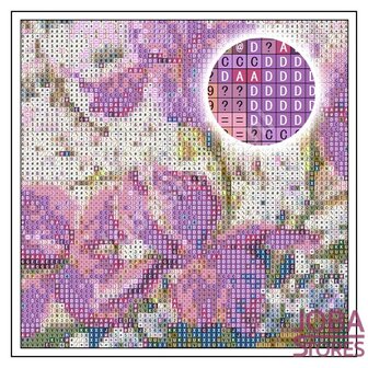 Crystal Diamond Painting Papillons et Fleurs 02 (taille de votre choix)