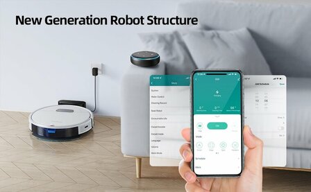 Laresar - Aspirateur robot Honiture G20 2000PA WiFi App Control