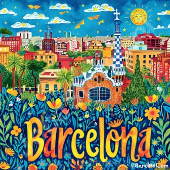 Diamond Painting Vakantie liefde - Barcelona