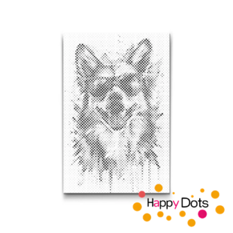 HappyDots DOT Painting Gekke dieren - Hond 02