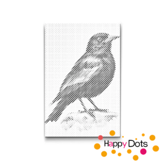 HappyDots DOT Painting Vogels 13 - 20x30cm