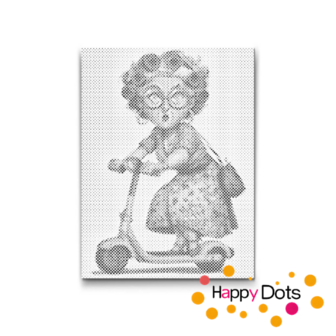 HappyDots DOT Painting Gekke oma's 04 - 60x80cm