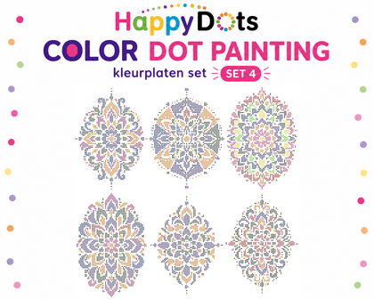 Ensemble de pages &agrave; colorier mandala HappyDots Color DOT