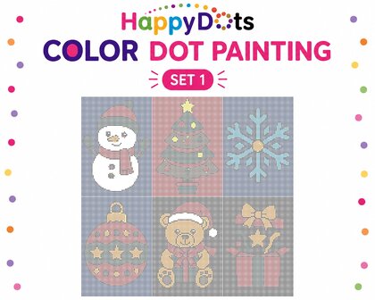 HappyDots Color DOT Kit de peinture No&euml;l A4