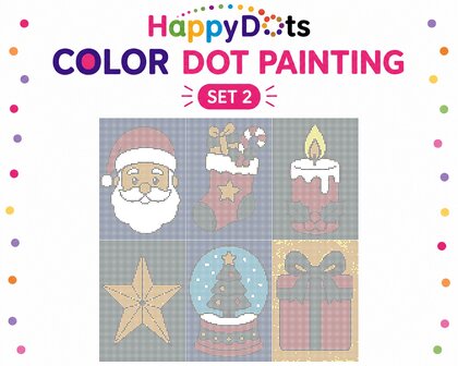 HappyDots Color DOT Kit de peinture No&euml;l A4