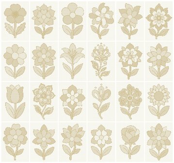 HappyDots DOT Painting Value Pack Fleurs (24 pi&egrave;ces)