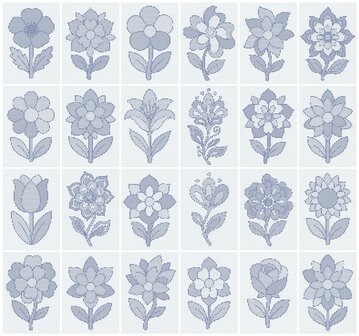 HappyDots DOT Painting Value Pack Fleurs (24 pi&egrave;ces)