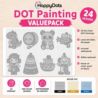 Coffret de 24 jouets de peinture &agrave; pois HappyDots