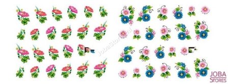 Nagel Sticker Set Glitter &amp; Bloemen (55 vellen)