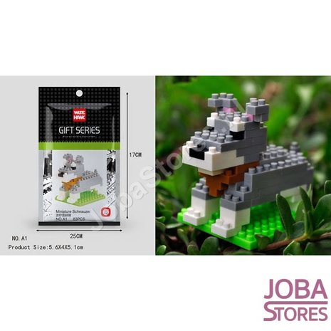 Nanoblocks Mini A1 Schnauzer (83 delig)