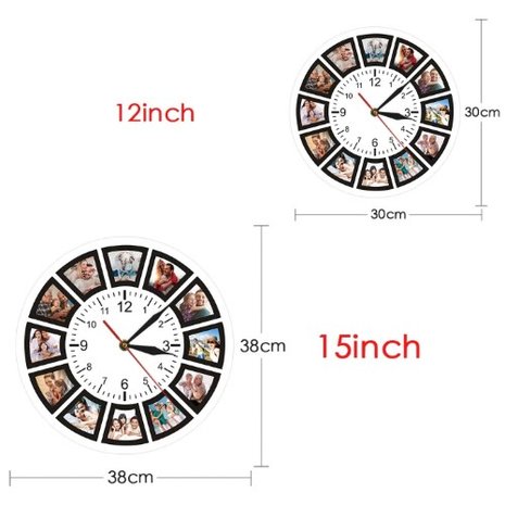 Horloge personnalisée avec ses propres photos 002