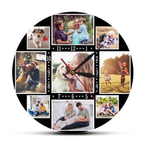 Horloge personnalisée avec ses propres photos 003