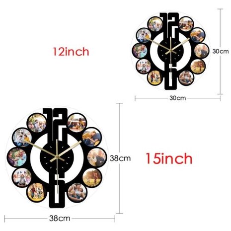 Horloge personnalisée avec ses propres photos 005