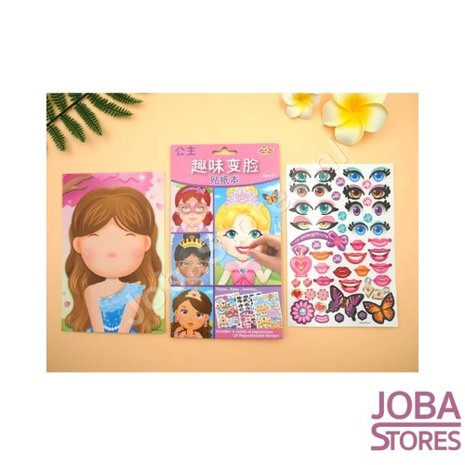 Sticker Fun Sticker Set Princesses de la mode (6 pièces)