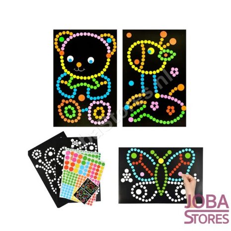 Autocollant Fun Sticker Set Dots (6 pièces)