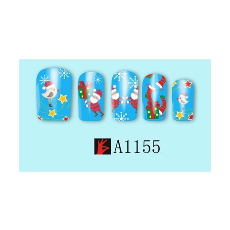 Set de Stickers Ongles Noël 02 (12 feuilles)