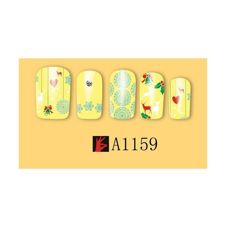 Set de Stickers Ongles Noël 02 (12 feuilles)