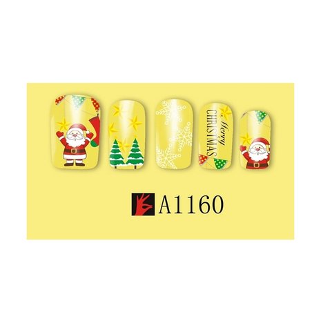 Set de Stickers Ongles Noël 02 (12 feuilles)