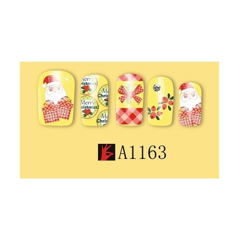 Set de Stickers Ongles Noël 02 (12 feuilles)