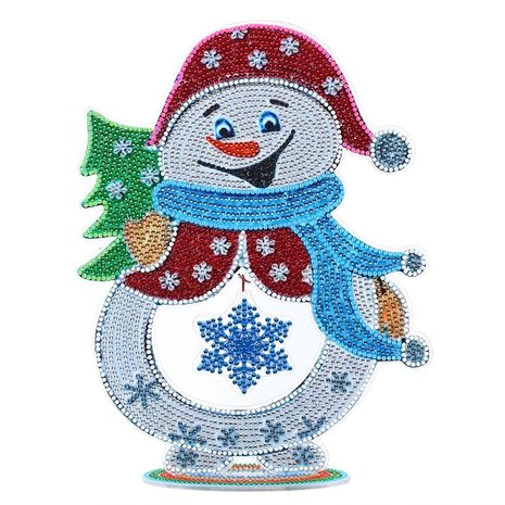 Diamond Painting Bonhomme de neige sur pied