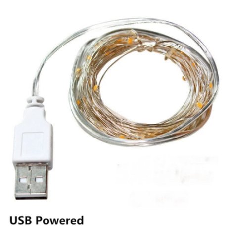 Guirlande lumineuse pour ornements / couronnes de peinture au diamant (1 mètre USB)