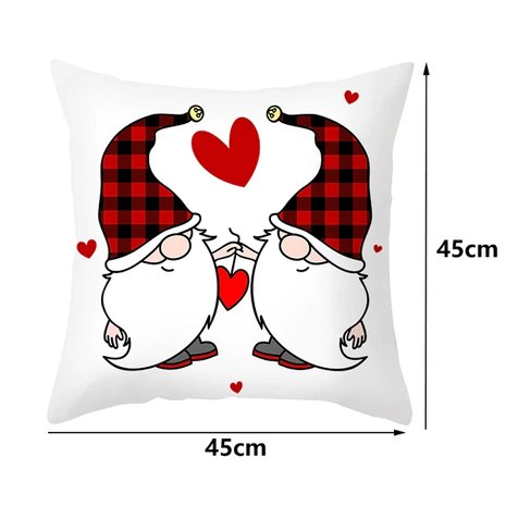 Taie d'oreiller décorative Gnomes / Gnomes 04 (45cm) - Saint Valentin - Fête des Mères