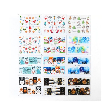 Nail Sticker Set Noël 04 (30 feuilles)