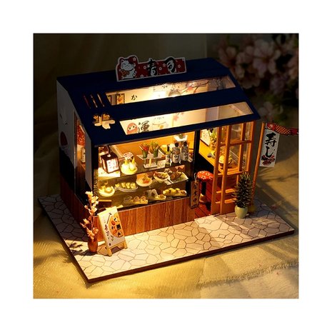 Maison de bricolage miniature TD35 Sushi Shop