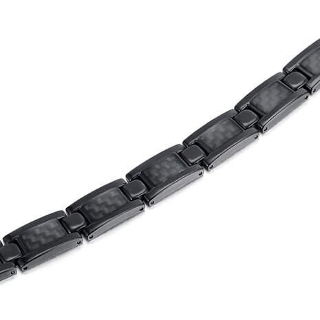 Bracelet Titane Magnétique (homme) Noah Black