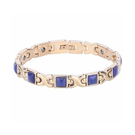 Bracelet Magnetic Steel (femme) Jamy 20 (Bleu-doré)
