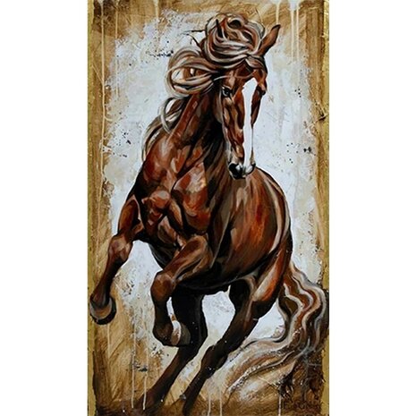 Diamond Painting Running Horse 01 (taille et forme des pierres au choix)