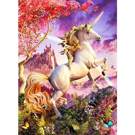 Diamond Painting Licorne 01 (taille et forme des pierres au choix)